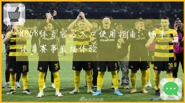 8868体育官方入口使用指南:畅享体育赛事直播体验
